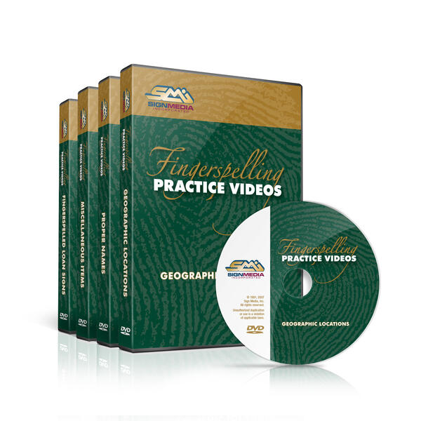 Fingerspelling Practice Series - Set of DVDs